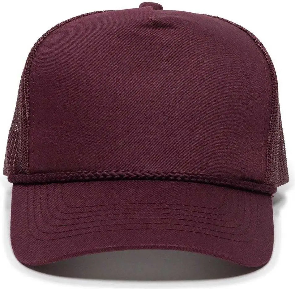 Oc Sports Gl-155 Adjustable Mesh Back Cap - Maroon