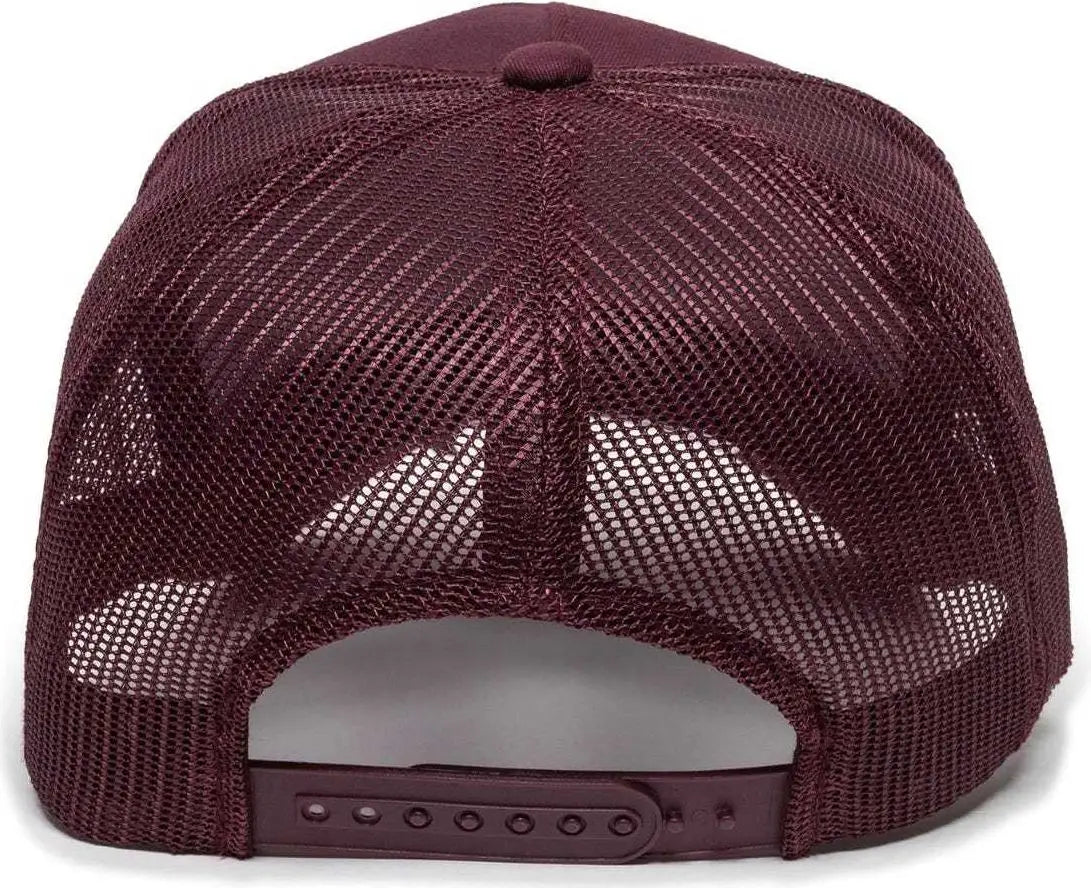 Oc Sports Gl-155 Adjustable Mesh Back Cap - Maroon