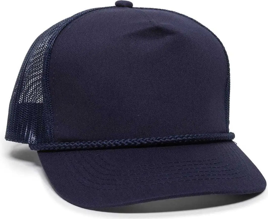 Oc Sports Gl-155 Adjustable Mesh Back Cap - Navy - 6 7/8’’ - 7 1/2’’