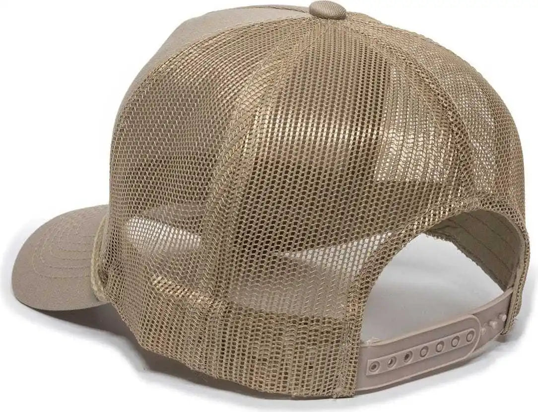 Oc Sports Gl-155 Adjustable Mesh Back Cap - Tan - 6 7/8’’ - 7 1/2’’