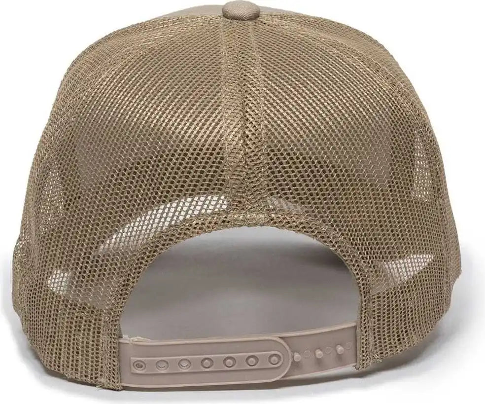 Oc Sports Gl-155 Adjustable Mesh Back Cap - Tan - 6 7/8’’ - 7 1/2’’