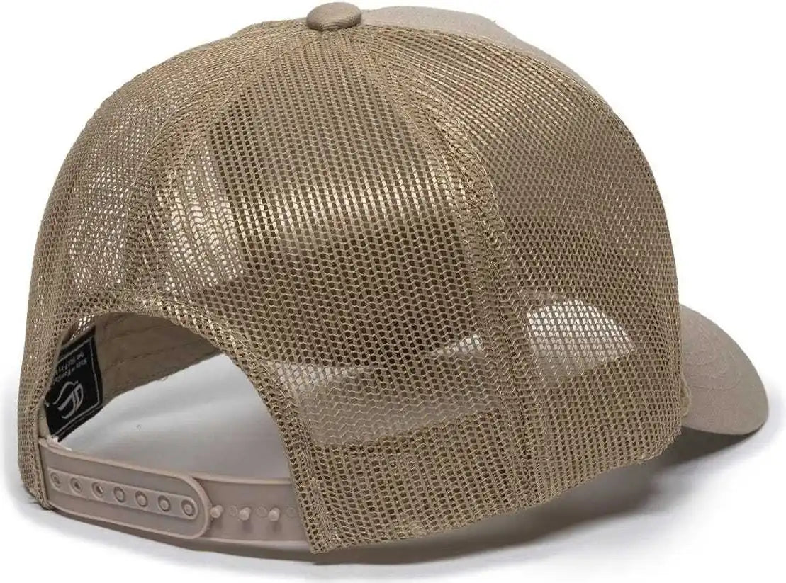 Oc Sports Gl-155 Adjustable Mesh Back Cap - Tan - 6 7/8’’ - 7 1/2’’