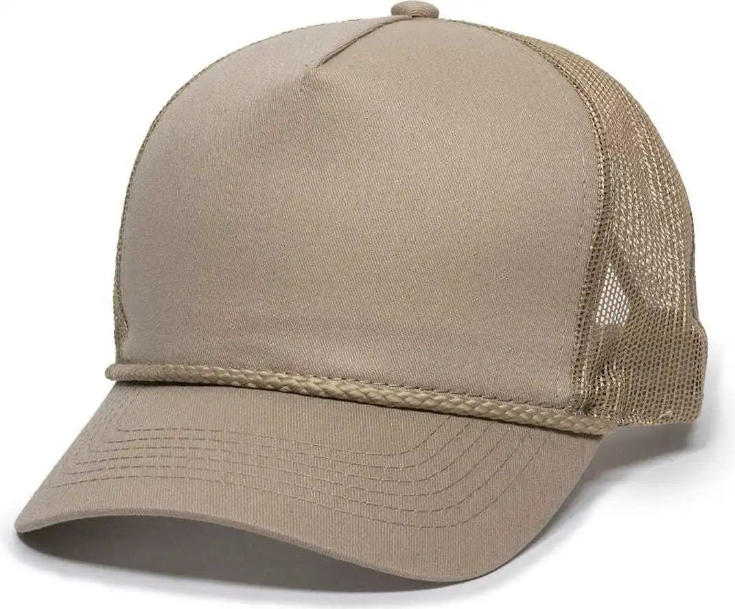 Oc Sports Gl-155 Adjustable Mesh Back Cap - Tan - 6 7/8’’ - 7 1/2’’