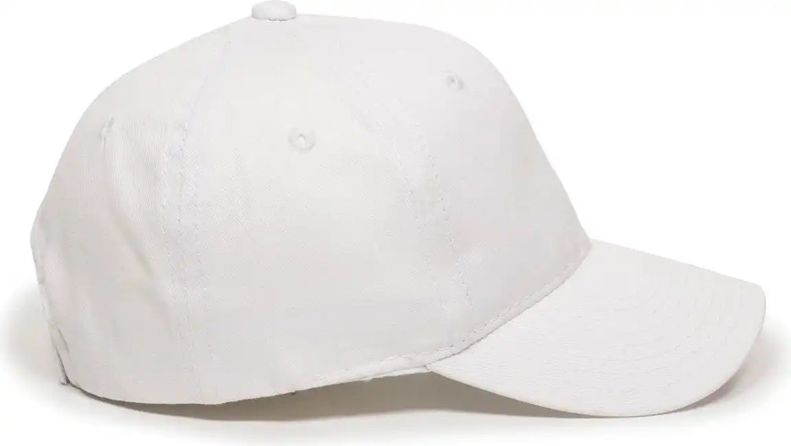 Oc Sports Gl-271 Team Adjustable Custom Baseball Cap - White