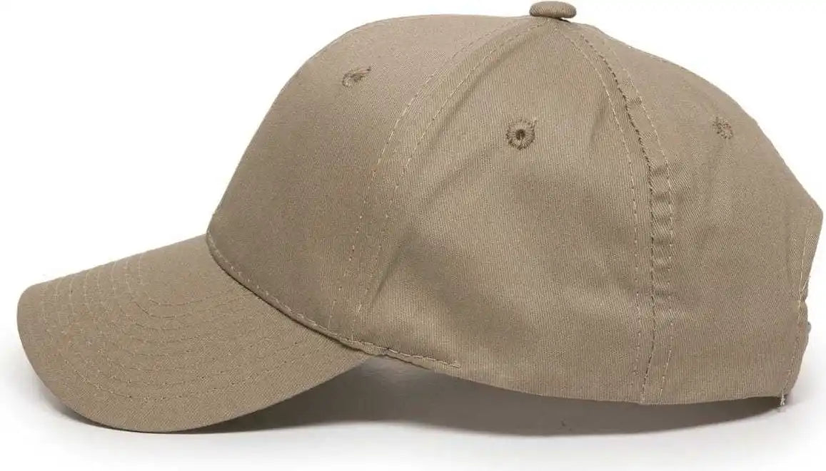 Oc Sports Gl-271 Team Adjustable Custom Baseball Caps - Khaki - 6 7/8’’ - 7 1/2’’