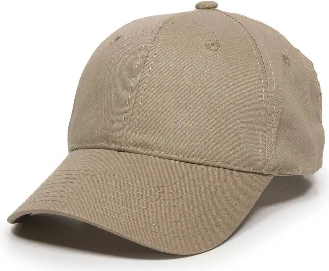 Oc Sports Gl-271 Team Adjustable Custom Baseball Caps - Khaki - 6 7/8’’ - 7 1/2’’