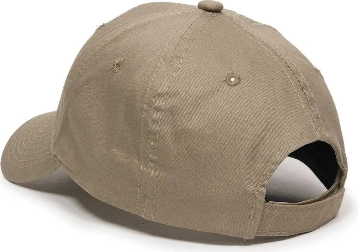 Oc Sports Gl-271 Team Adjustable Custom Baseball Caps - Khaki - 6 7/8’’ - 7 1/2’’