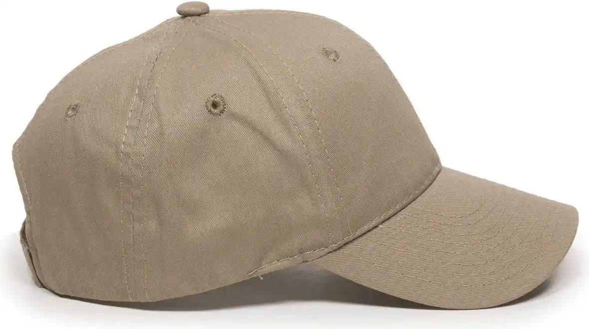 Oc Sports Gl-271 Team Adjustable Custom Baseball Caps - Khaki - 6 7/8’’ - 7 1/2’’