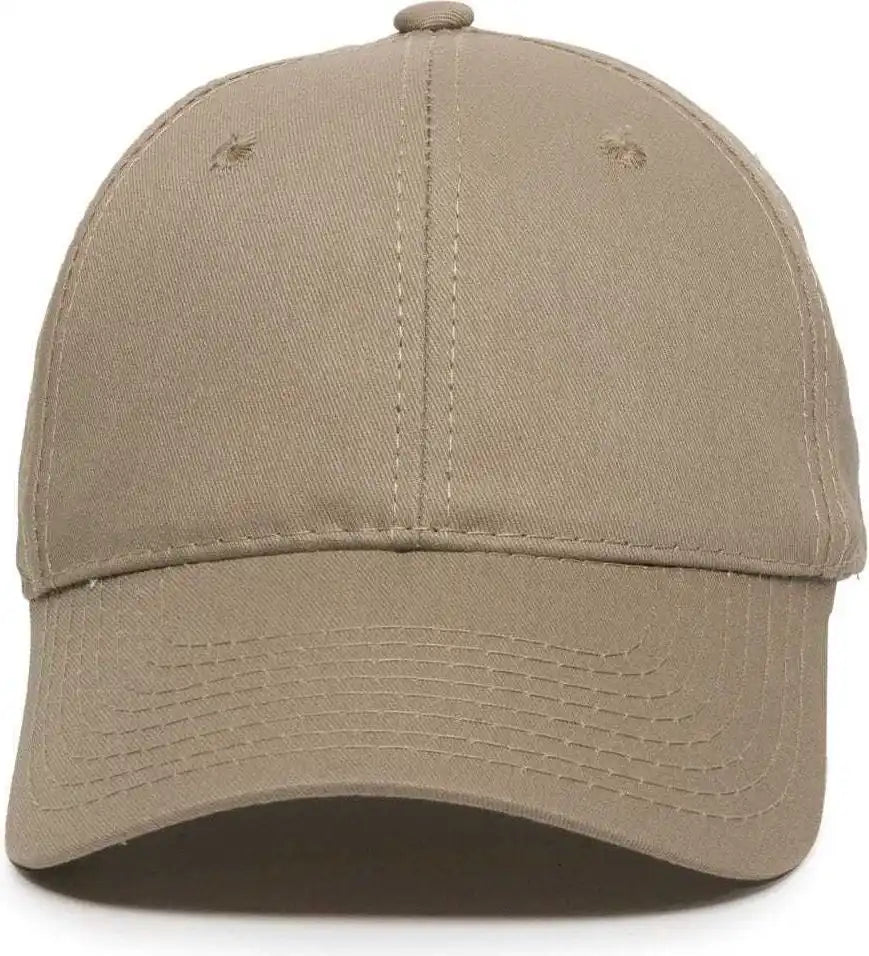 Oc Sports Gl-271 Team Adjustable Custom Baseball Caps - Khaki - 6 7/8’’ - 7 1/2’’