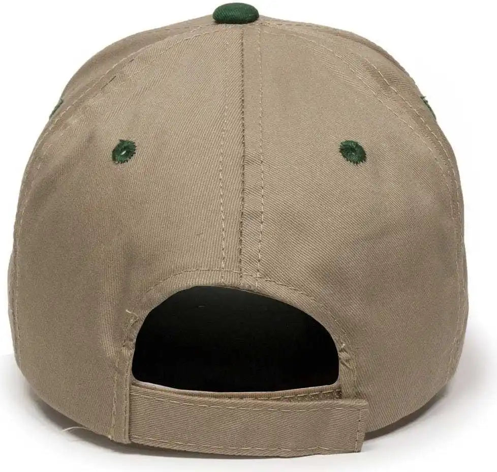 Oc Sports Gl-271 Team Adjustable Custom Baseball Caps - Khaki Dk Green - Forest / 6 7/8’’ - 7 1/2’’