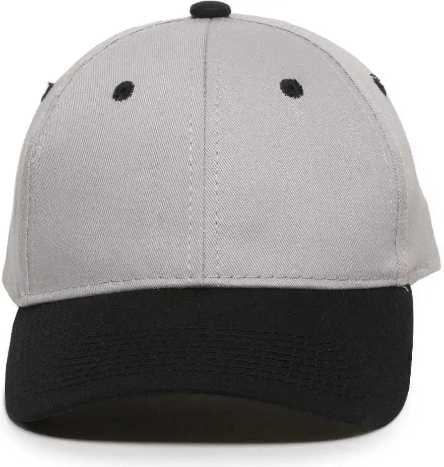Oc Sports Gl-271 Team Adjustable Custom Baseball Caps - Lt Gray Black