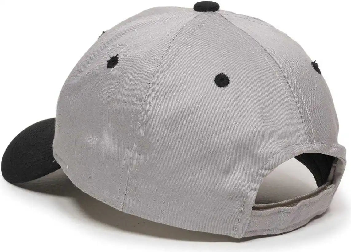 Oc Sports Gl-271 Team Adjustable Custom Baseball Caps - Lt Gray Navy