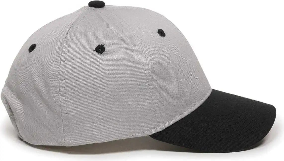 Oc Sports Gl-271 Team Adjustable Custom Baseball Caps - Lt Gray Navy