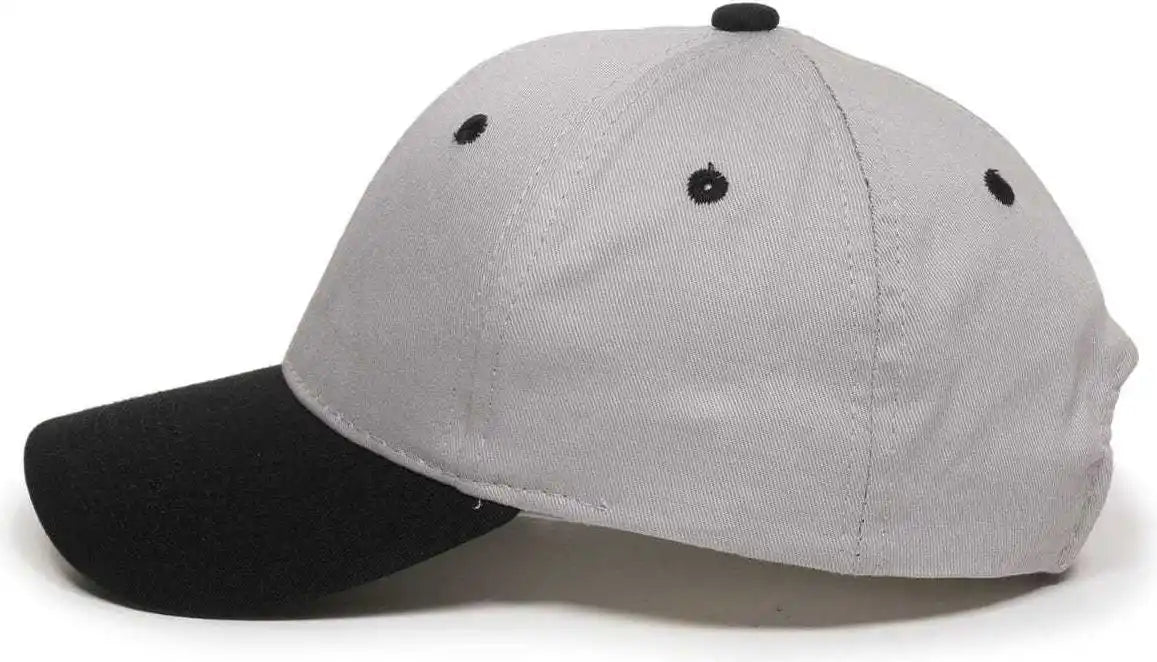 Oc Sports Gl-271 Team Adjustable Custom Baseball Caps - Lt Gray Navy