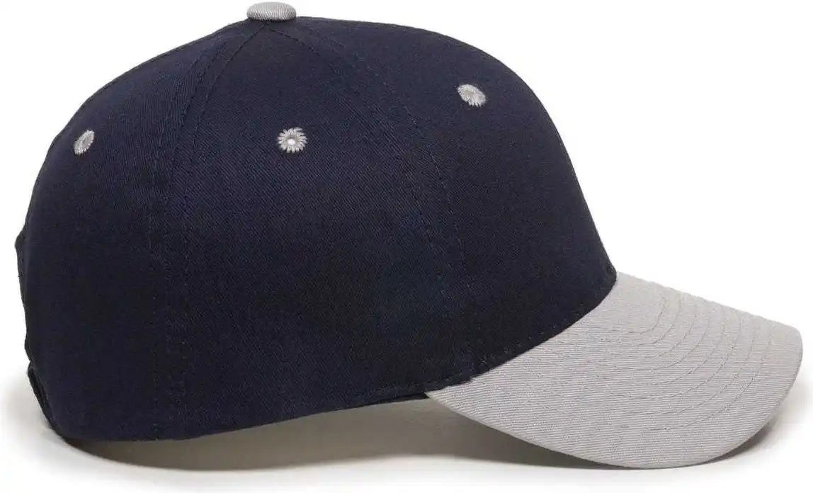 Oc Sports Gl-271 Team Adjustable Custom Baseball Caps - Navy Lt Gray