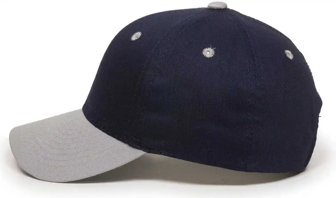Oc Sports Gl-271 Team Adjustable Custom Baseball Caps - Navy Lt Gray