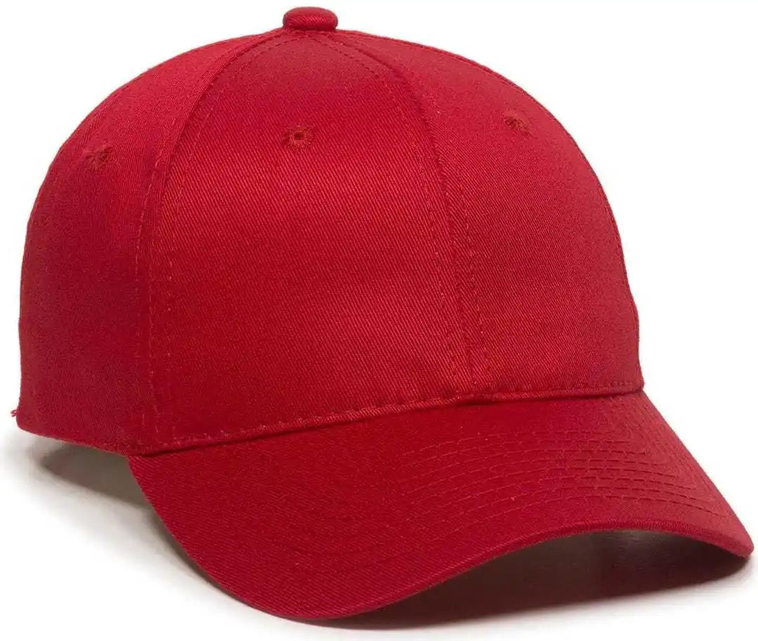 Oc Sports Gl-271 Team Adjustable Custom Baseball Caps - Red - 6 3/8’’ - 7’’
