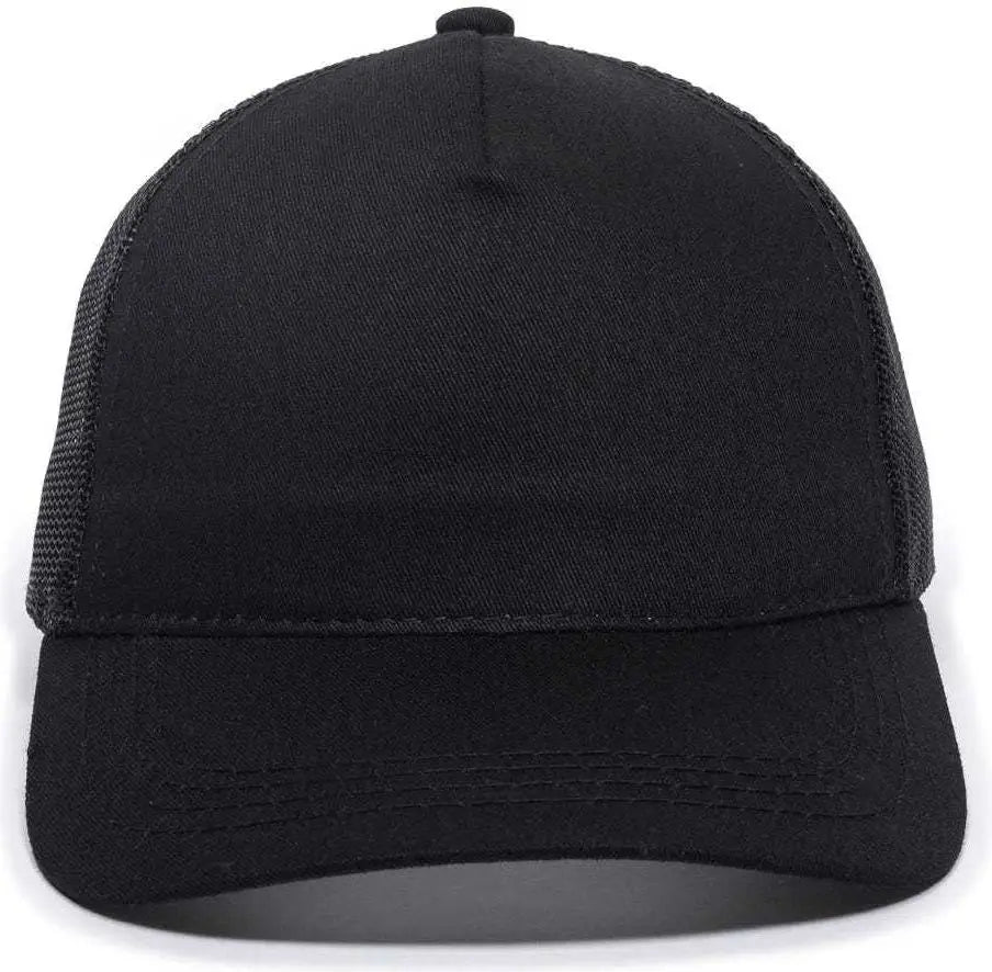 Oc Sports Gl-415 Adjustable Mesh Back Cap - Black - 6 7/8’’ - 7 1/2’’