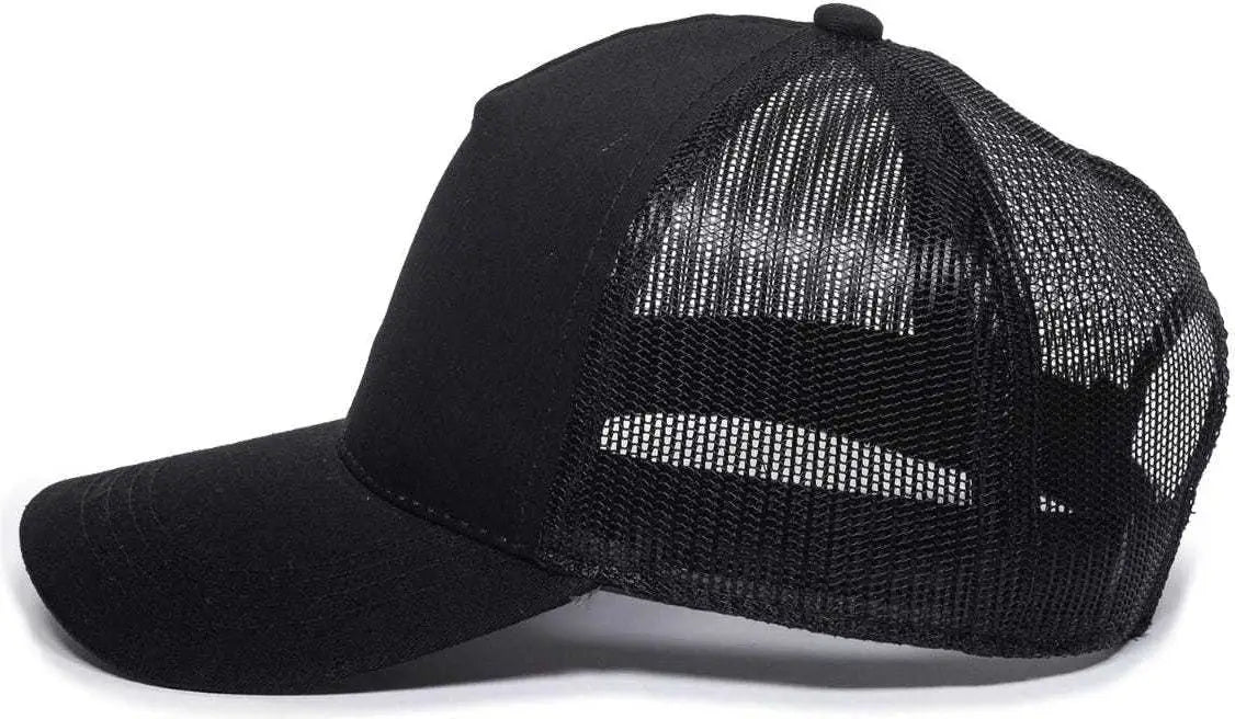 Oc Sports Gl-415 Adjustable Mesh Back Cap - Black - 6 7/8’’ - 7 1/2’’