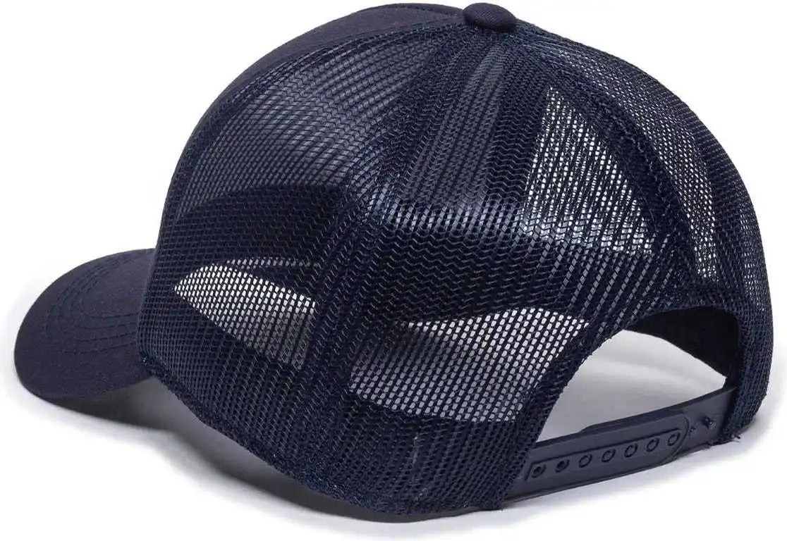 Oc Sports Gl-415 Adjustable Mesh Back Cap - Navy - 6 7/8’’ - 7 1/2’’