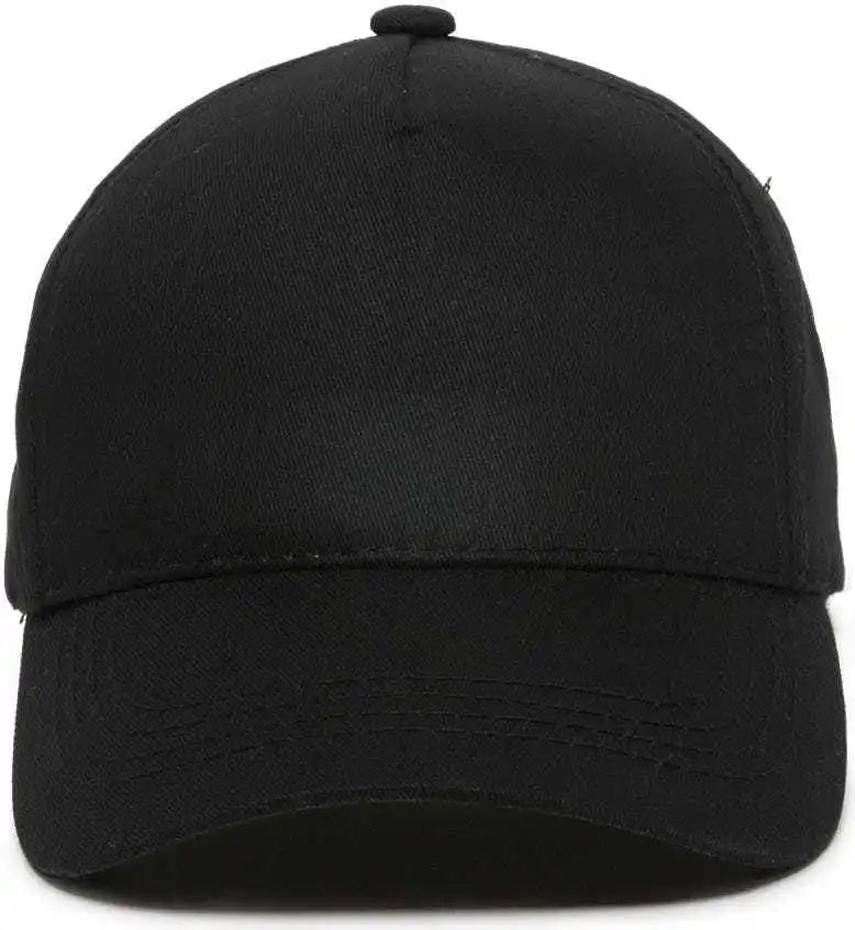 Oc Sports Gl-455 Team Adjustable Single Snap Closure Cap - Black