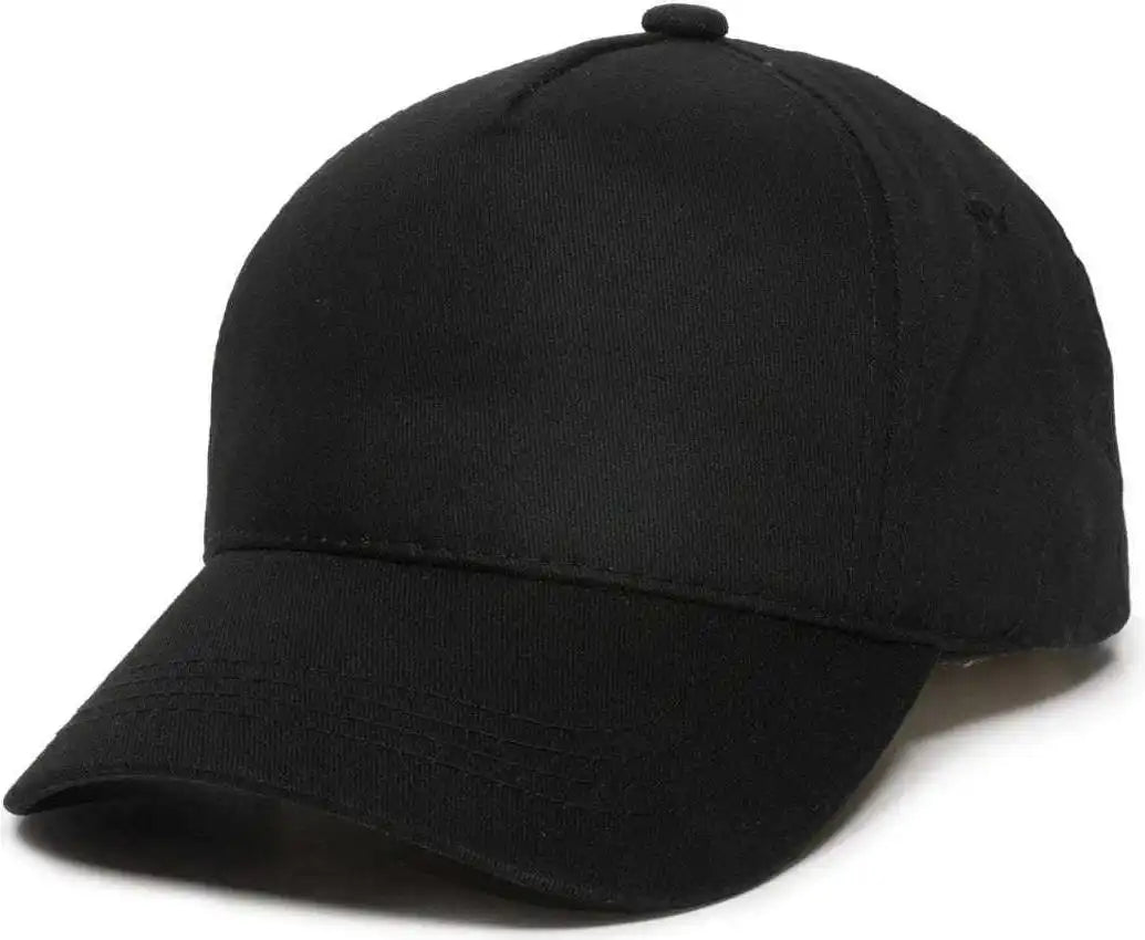Oc Sports Gl-455 Team Adjustable Single Snap Closure Cap - Black