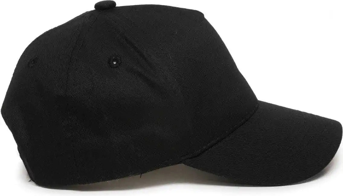 Oc Sports Gl-455 Team Adjustable Single Snap Closure Cap - Black