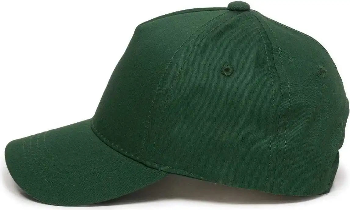 Oc Sports Gl-455 Team Adjustable Single Snap Closure Cap - Dark Green