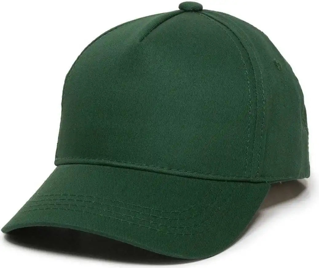 Oc Sports Gl-455 Team Adjustable Single Snap Closure Cap - Dark Green