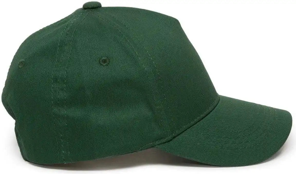 Oc Sports Gl-455 Team Adjustable Single Snap Closure Cap - Dark Green