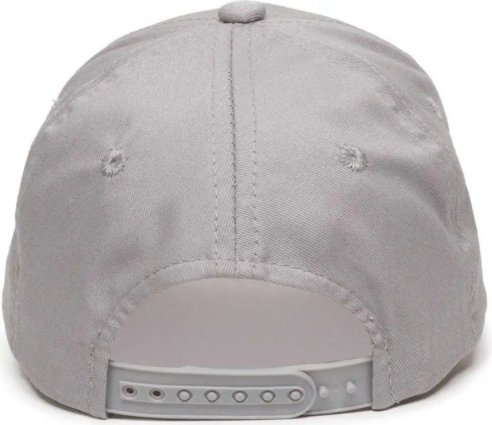 Oc Sports Gl-455 Team Adjustable Single Snap Closure Cap - Light Gray