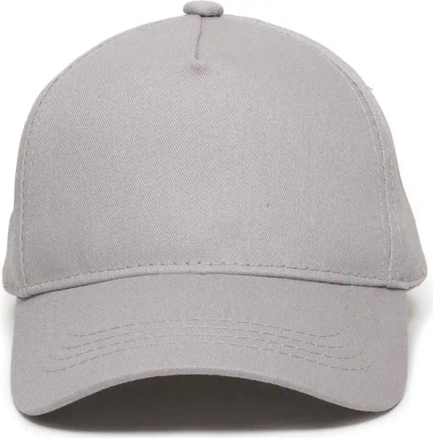 Oc Sports Gl-455 Team Adjustable Single Snap Closure Cap - Light Gray