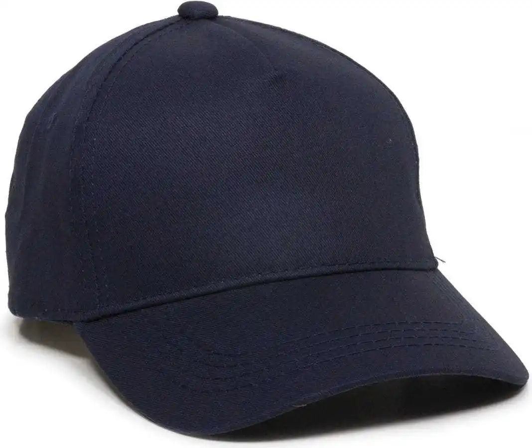 Oc Sports Gl-455 Team Adjustable Single Snap Closure Cap - Navy - 6 3/8’’ - 7’’