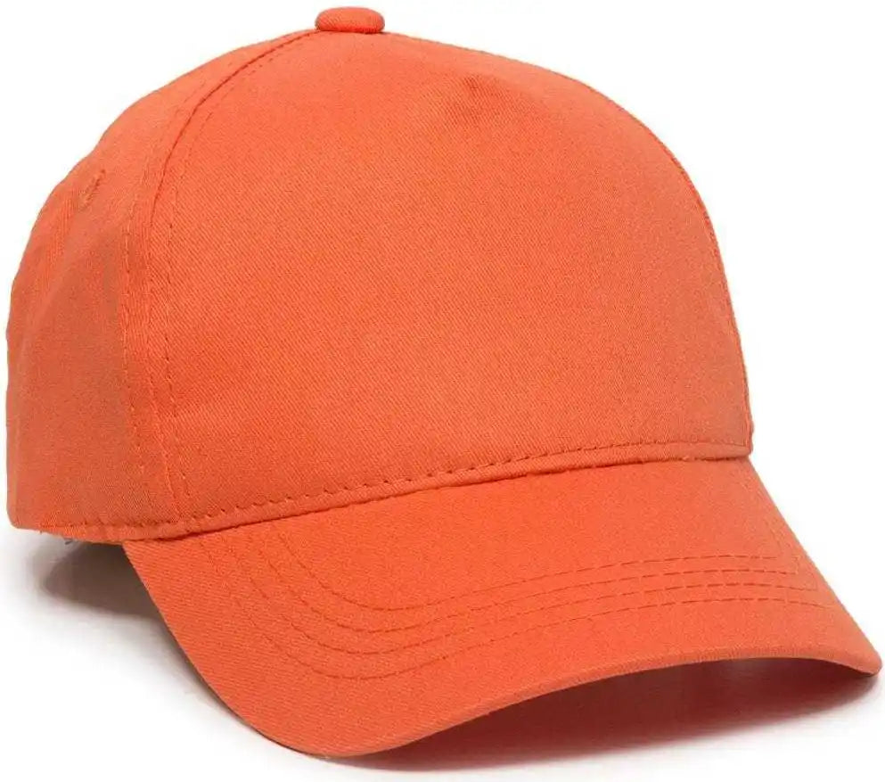Oc Sports Gl-455 Team Adjustable Single Snap Closure Cap - Orange - 6 3/8’’ - 7’’