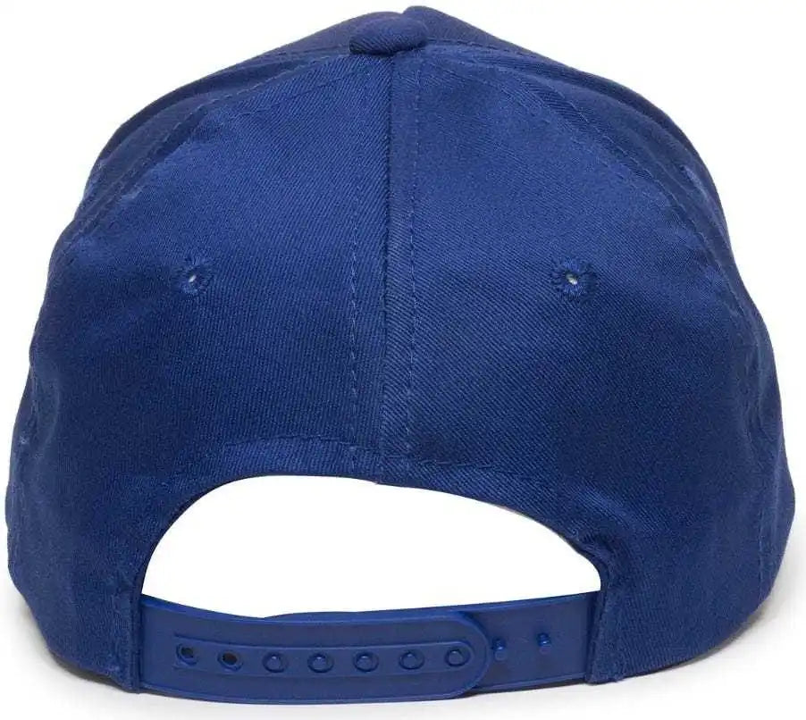 Oc Sports Gl-455 Team Adjustable Single Snap Closure Cap - Royal
