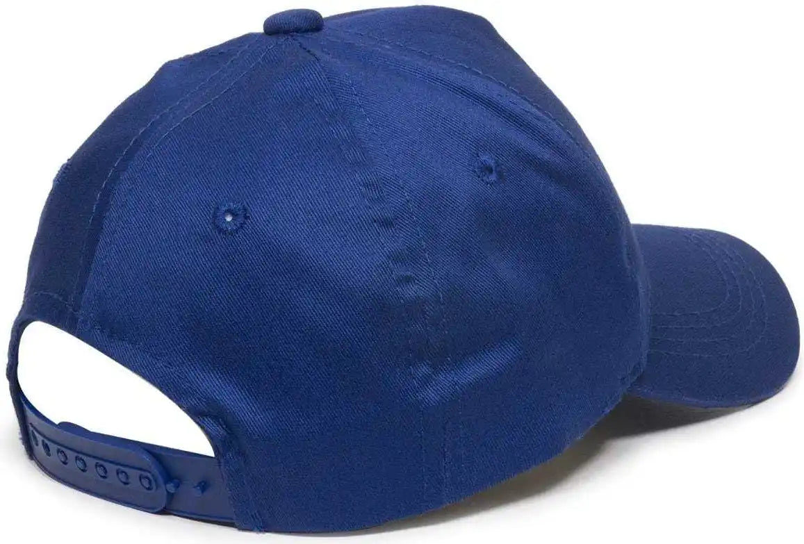 Oc Sports Gl-455 Team Adjustable Single Snap Closure Cap - Royal