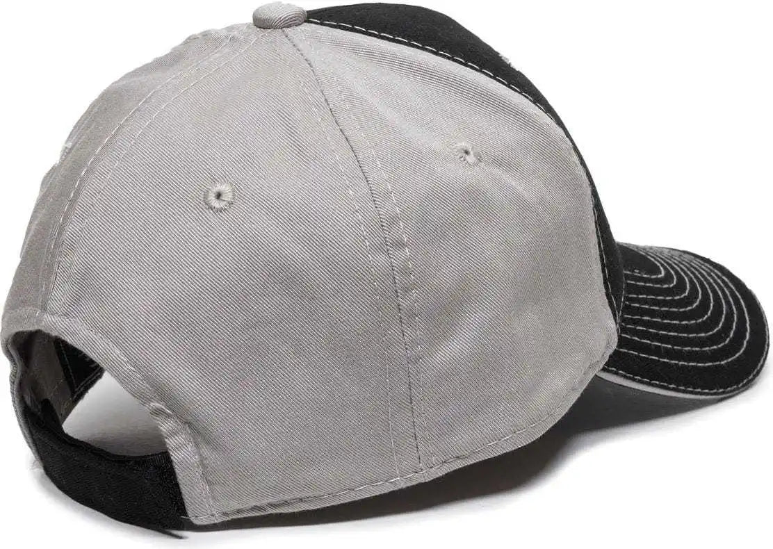 Oc Sports Gwt-101 Adjustable Cap - Black Grey - Gray / 6 7/8’’ - 7 1/2’’