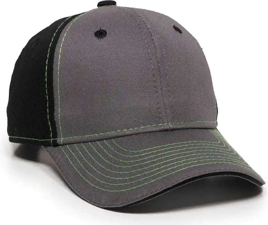 Oc Sports Gwt-101 Adjustable Cap - Charcoal Black - Dark Gray / 6 7/8’’ - 7 1/2’’