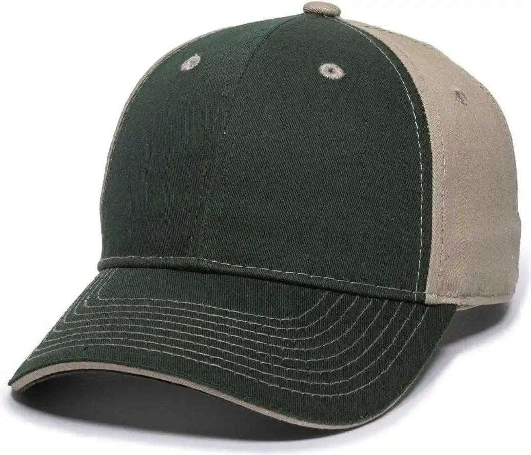 Oc Sports Gwt-101 Adjustable Cap - Dark Green Khaki - Forest / 6 7/8’’ - 7 1/2’’