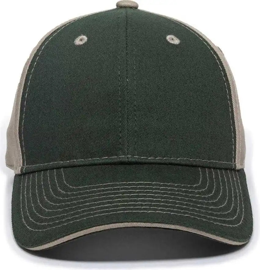 Oc Sports Gwt-101 Adjustable Cap - Dark Green Khaki - Forest / 6 7/8’’ - 7 1/2’’