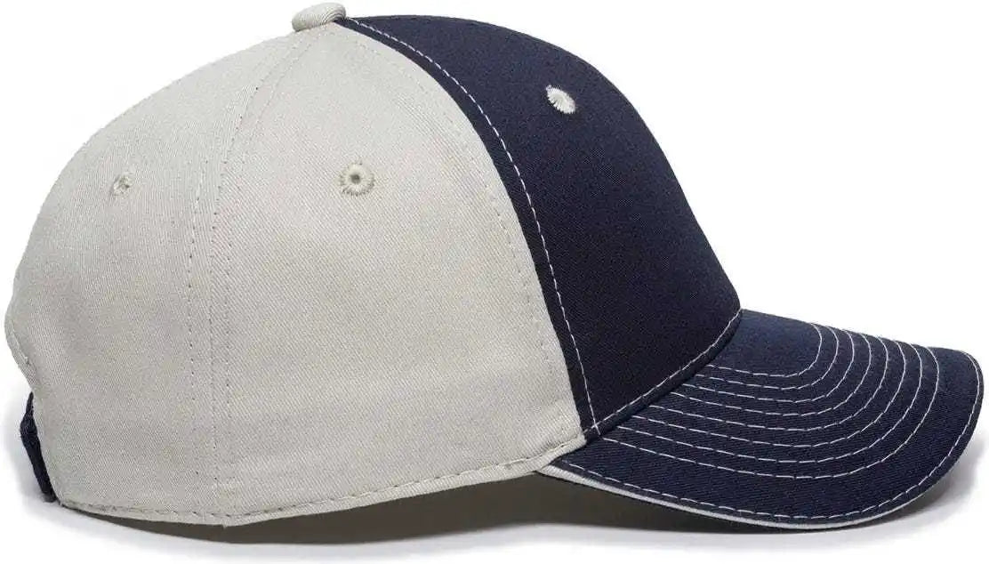 Oc Sports Gwt-101 Adjustable Cap - True Navy Putty - Sand / 6 7/8’’ - 7 1/2’’