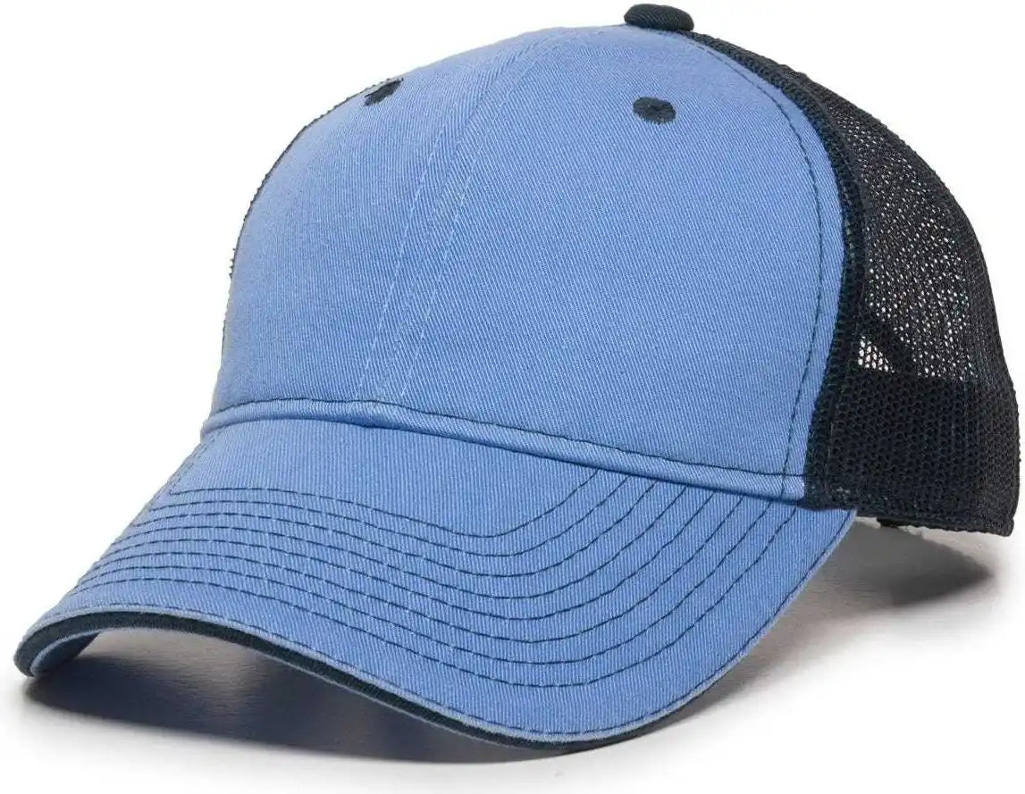 Oc Sports Gwt-101m Adjustable Mesh Back Cap - Bay Blue Navy - 6 7/8’’ - 7 1/2’’