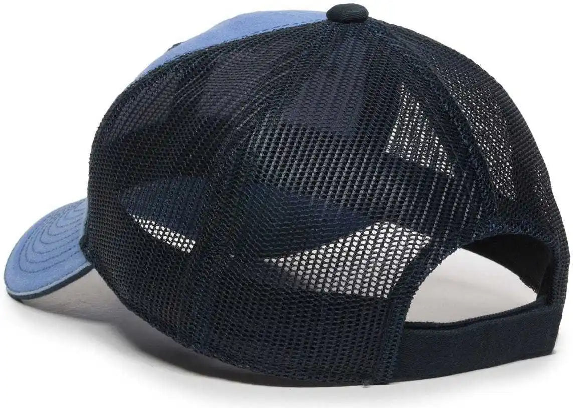 Oc Sports Gwt-101m Adjustable Mesh Back Cap - Bay Blue Navy - 6 7/8’’ - 7 1/2’’