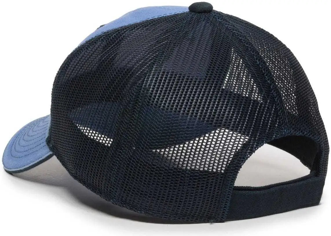 Oc Sports Gwt-101m Adjustable Mesh Back Cap - Bay Blue Navy - 6 7/8’’ - 7 1/2’’