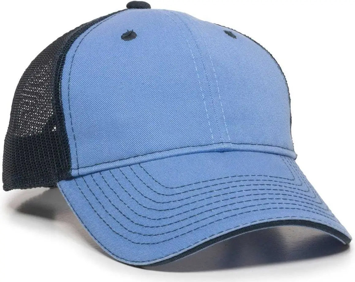 Oc Sports Gwt-101m Adjustable Mesh Back Cap - Bay Blue Navy - 6 7/8’’ - 7 1/2’’