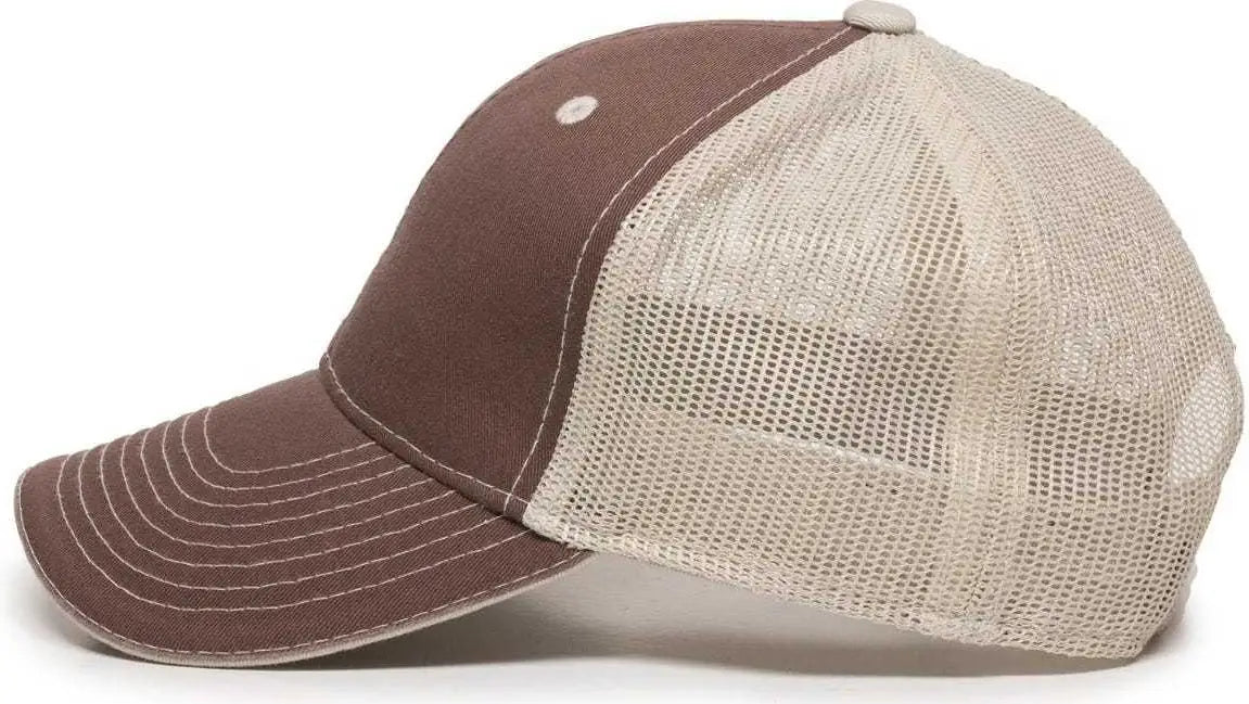 Oc Sports Gwt-101m Adjustable Mesh Back Cap - Brown Putty