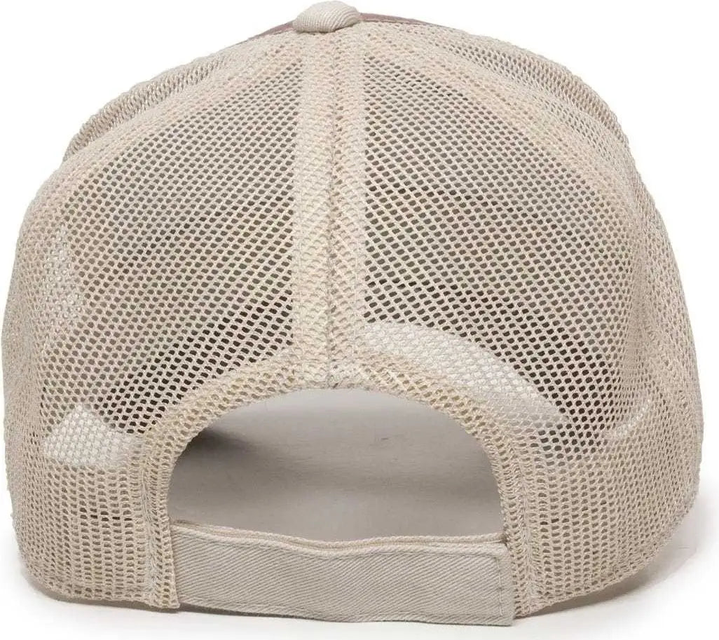 Oc Sports Gwt-101m Adjustable Mesh Back Cap - Brown Putty