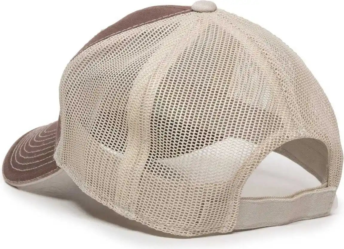 Oc Sports Gwt-101m Adjustable Mesh Back Cap - Brown Putty - Sand / 6 7/8’’ - 7 1/2’’