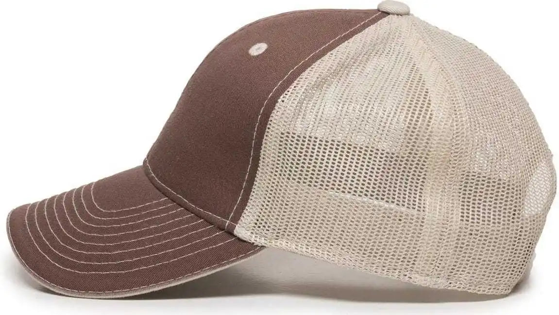 Oc Sports Gwt-101m Adjustable Mesh Back Cap - Brown Putty - Sand / 6 7/8’’ - 7 1/2’’