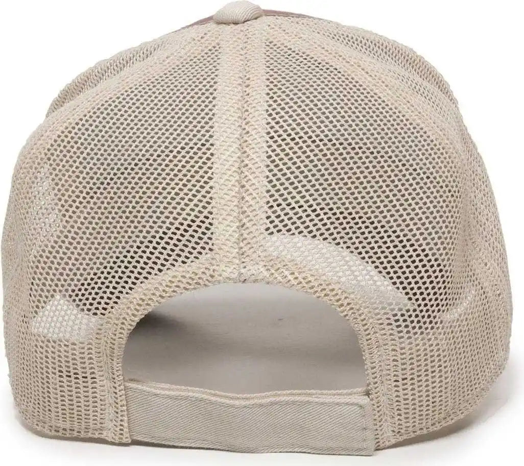 Oc Sports Gwt-101m Adjustable Mesh Back Cap - Brown Putty - Sand / 6 7/8’’ - 7 1/2’’